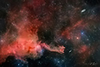 Cometary_Globule_4_CG4_by_J_K_Lovelace_Dark_Nebula_God_s_Hand_NGC2427_with_watermark "Cometary Globule 4 (CG4)" - Limited Edition ChromaLuxe® Metal Wall Art 44" x 29.3"