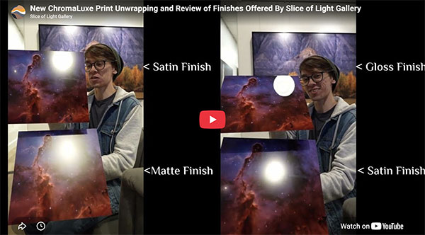 matte, satin, and glossy video